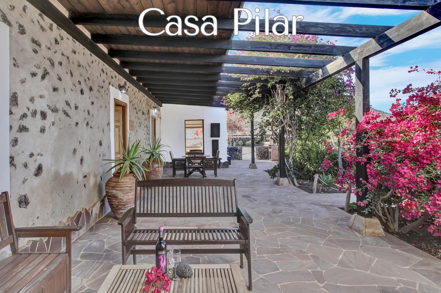 Gasthaus Casa Pilar, Aurora Y Tarabilla En Finca Ecologica Teguitar Exterior foto